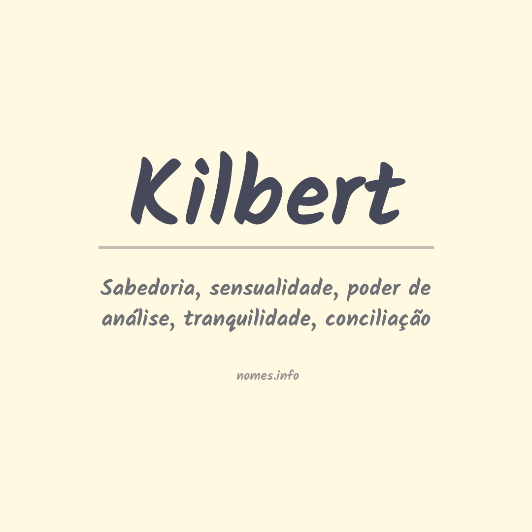 Significado do nome Kilbert