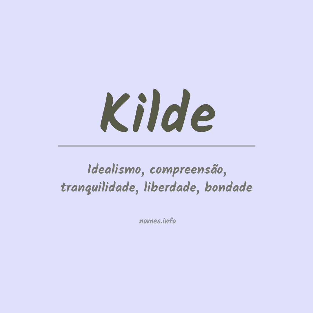 Significado do nome Kilde