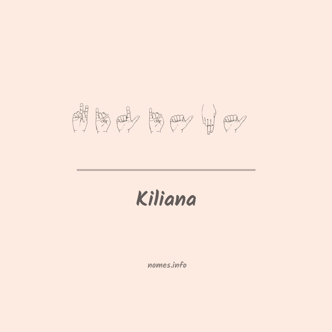Kiliana em Libras