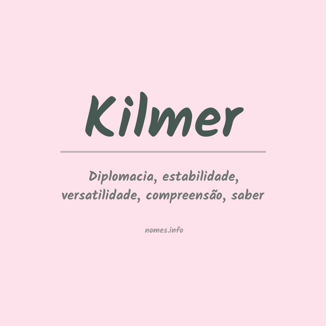 Significado do nome Kilmer