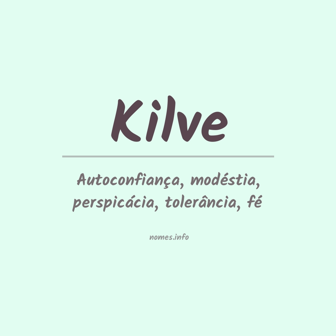 Significado do nome Kilve