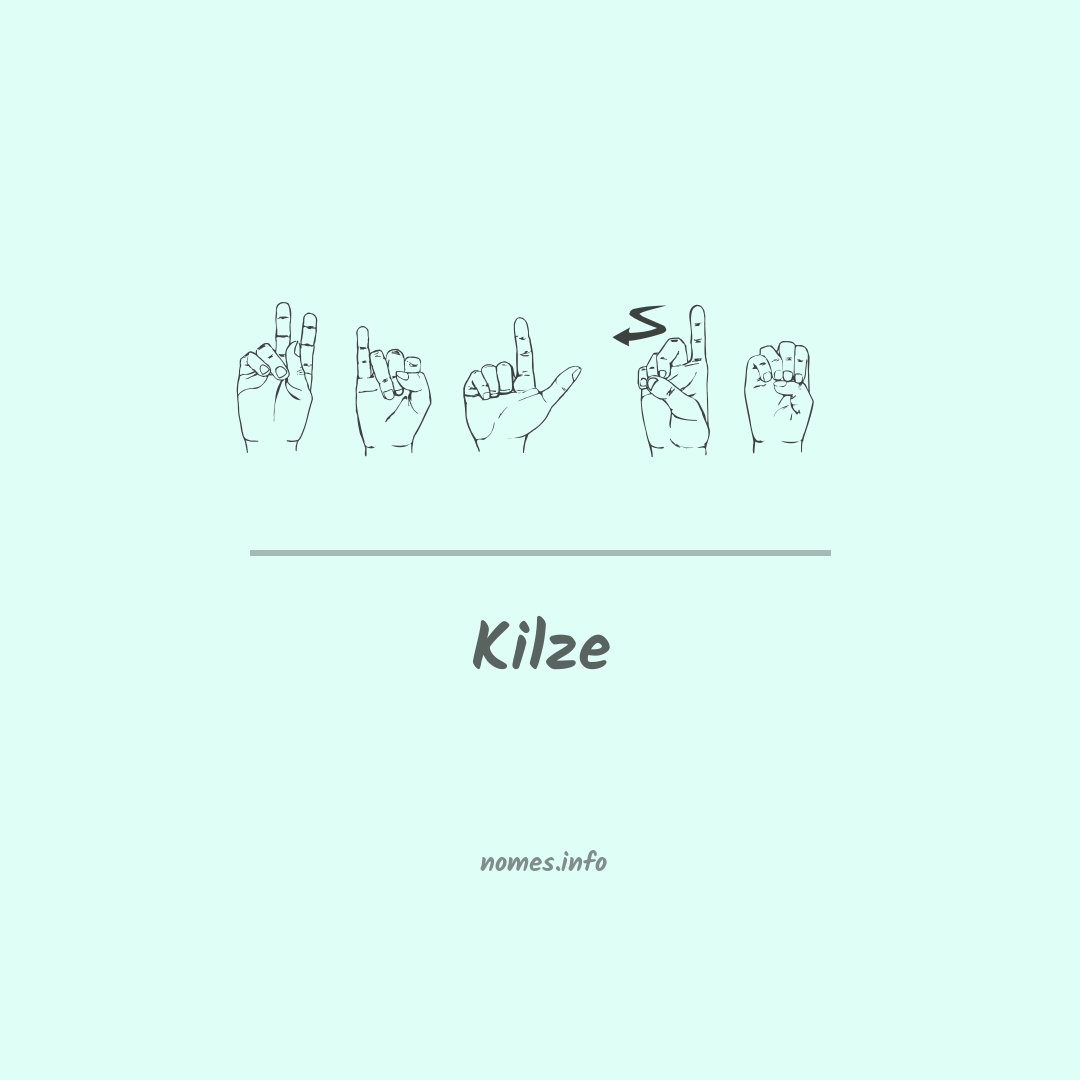 Kilze em Libras