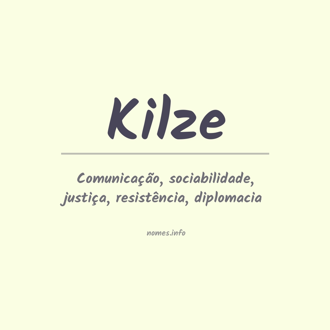 Significado do nome Kilze