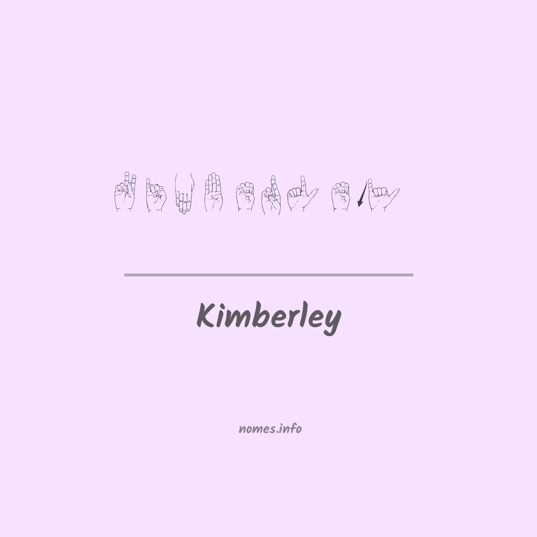 Kimberley em Libras