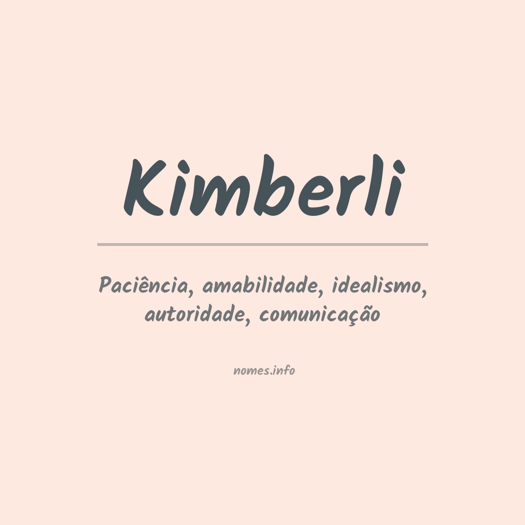 Significado do nome Kimberli