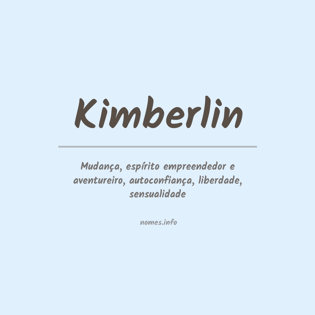 Significado do nome Kimberlin