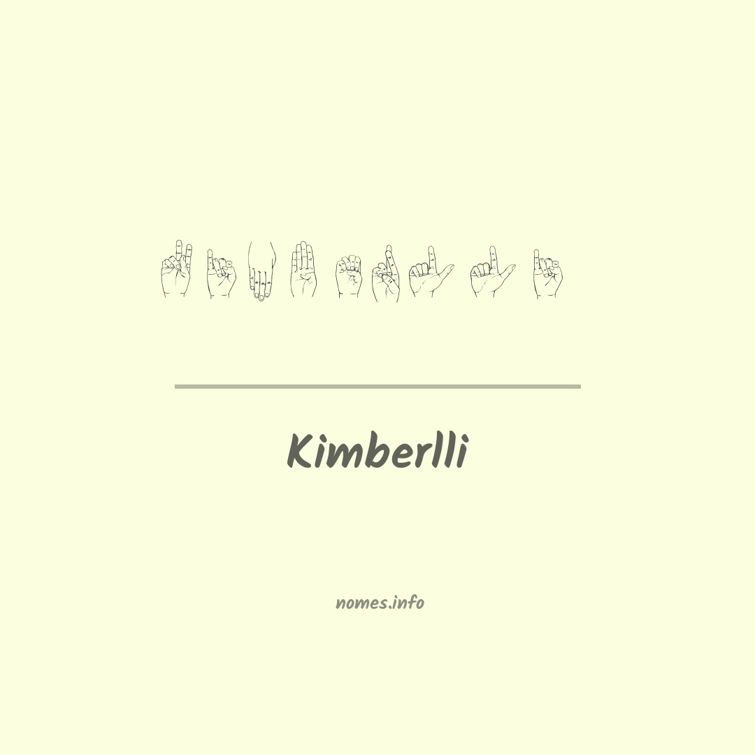 Kimberlli em Libras