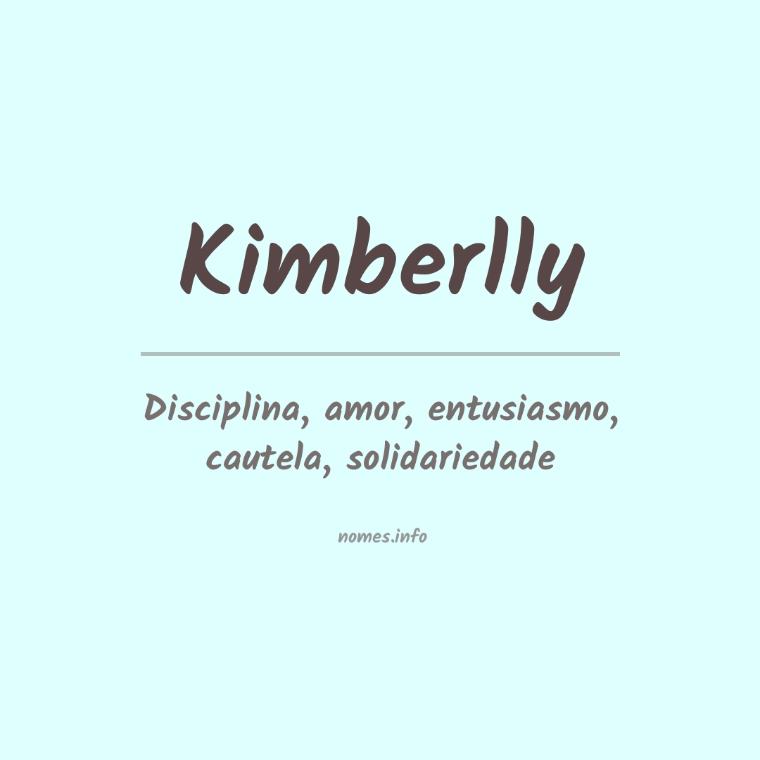 Significado do nome Kimberlly