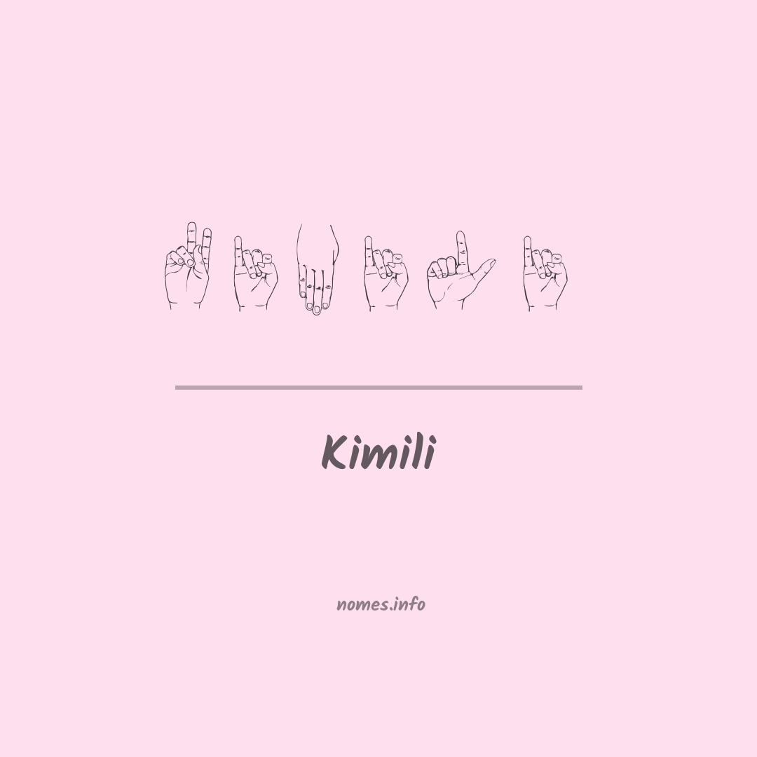Kimili em Libras