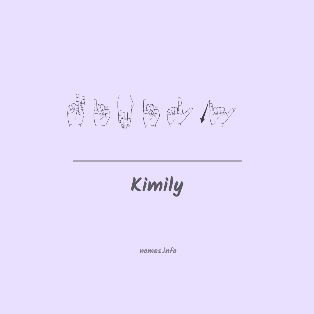 Kimily em Libras