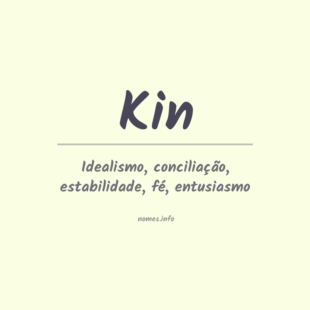 Significado do nome Kin