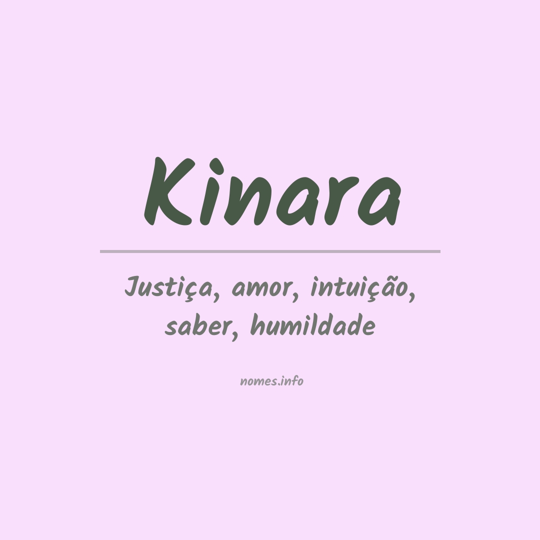 Significado do nome Kinara