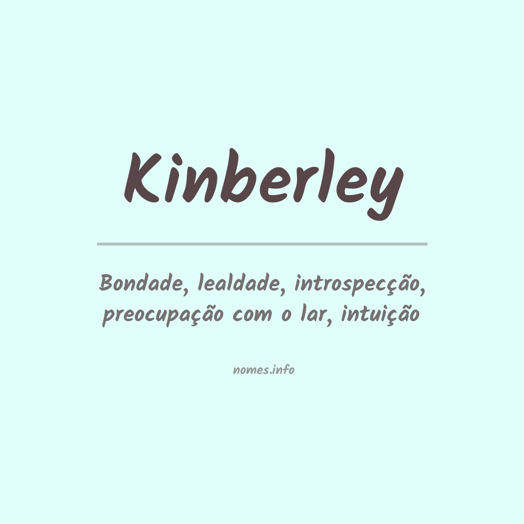 Significado do nome Kinberley