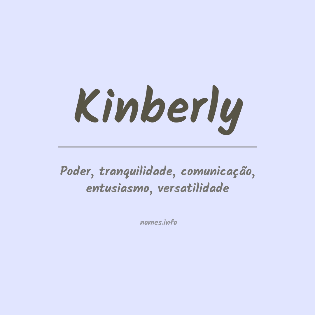 Significado do nome Kinberly