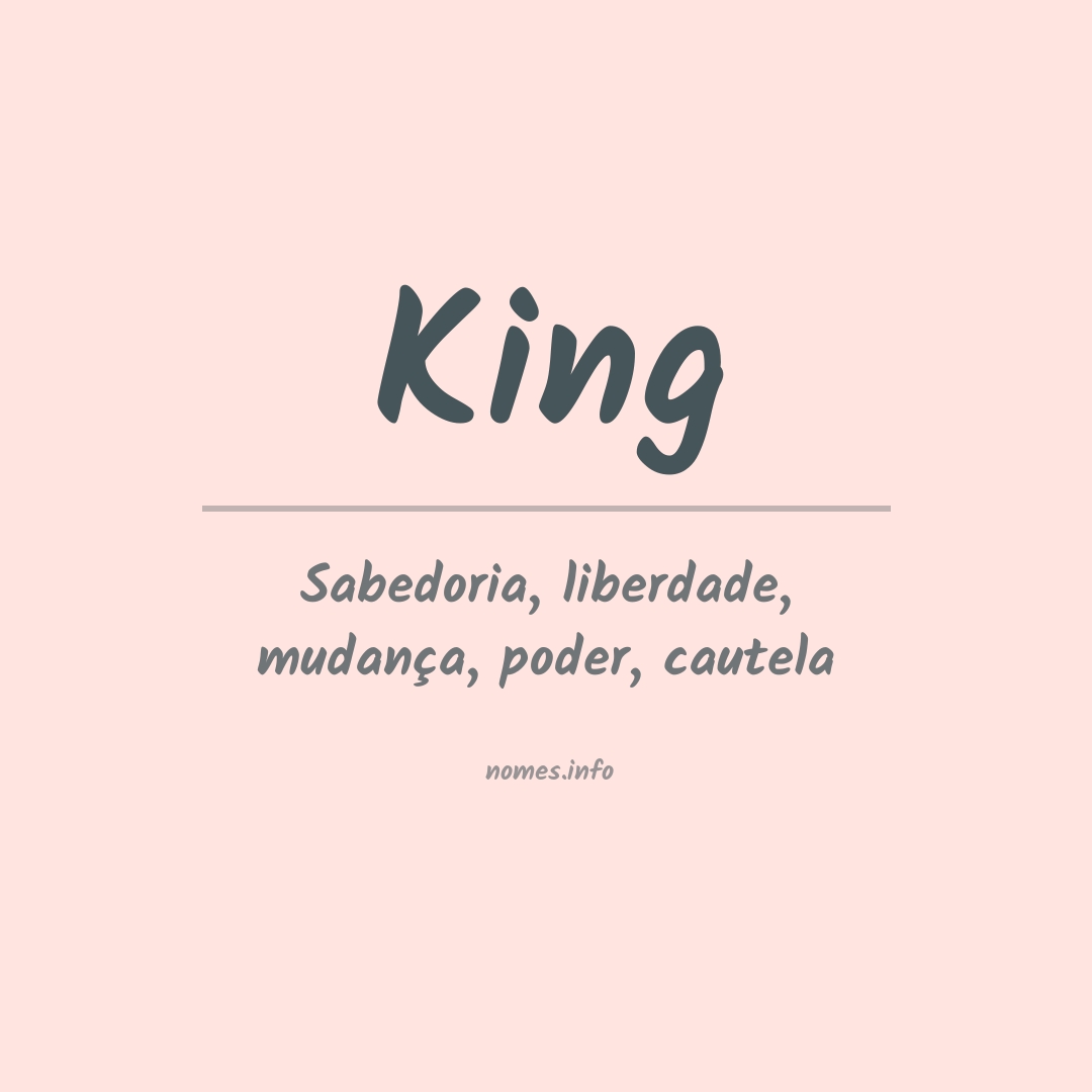 KING definição e significado