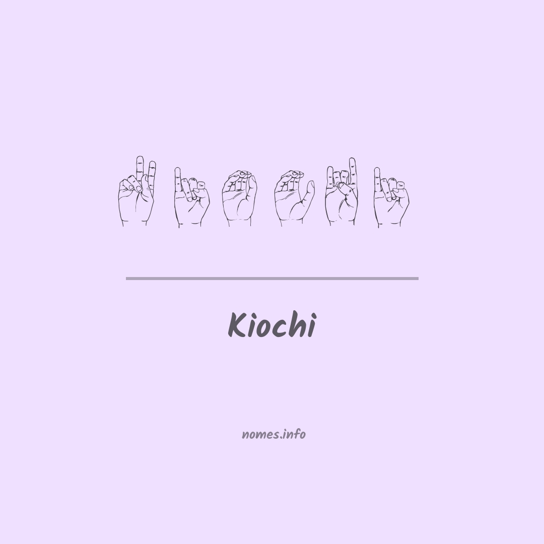 Kiochi em Libras Kiochi em Libras