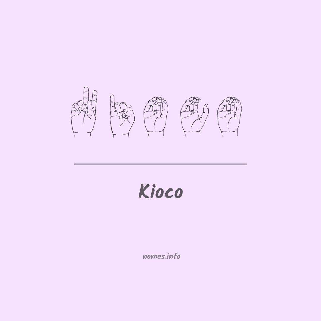 Kioco em Libras