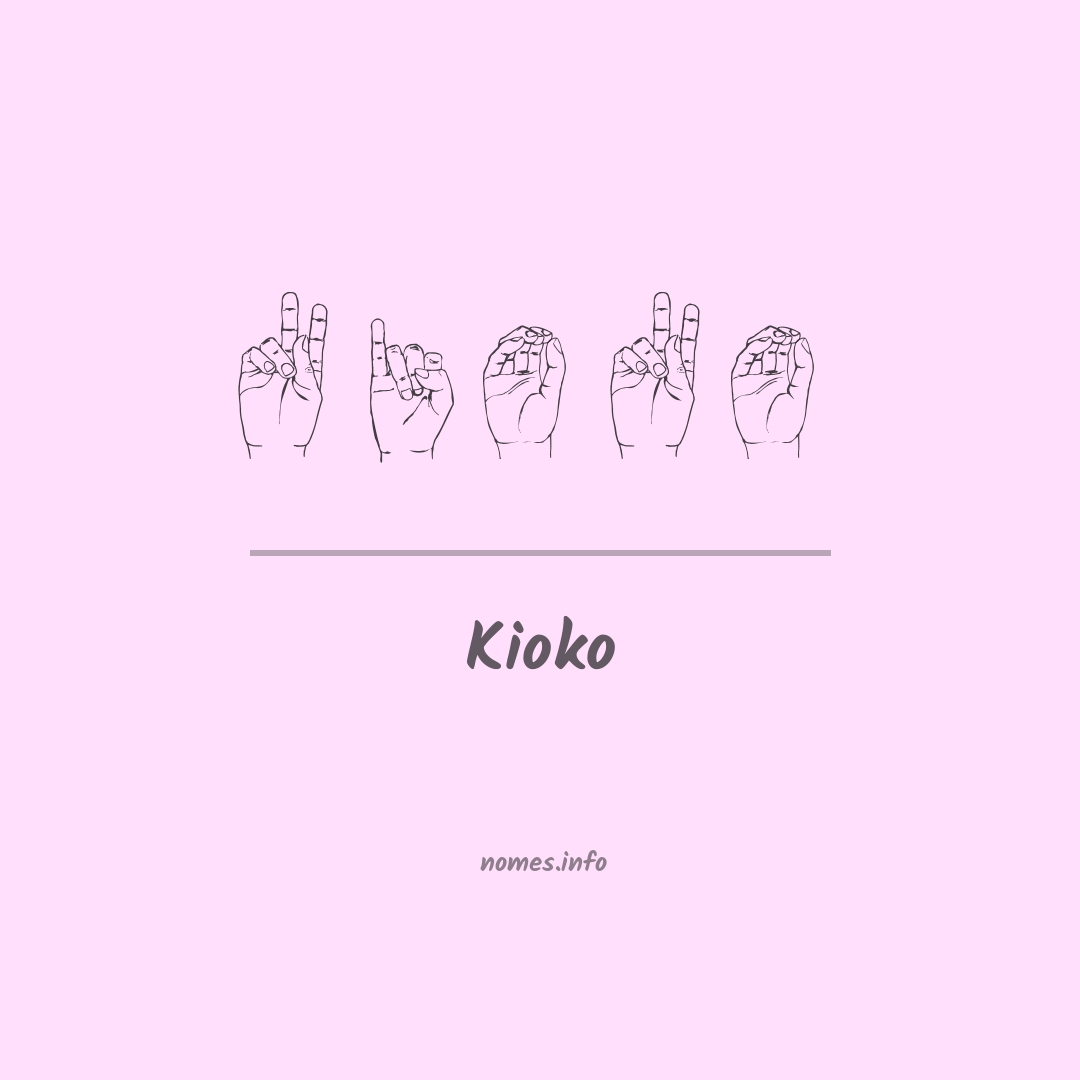 Kioko em Libras