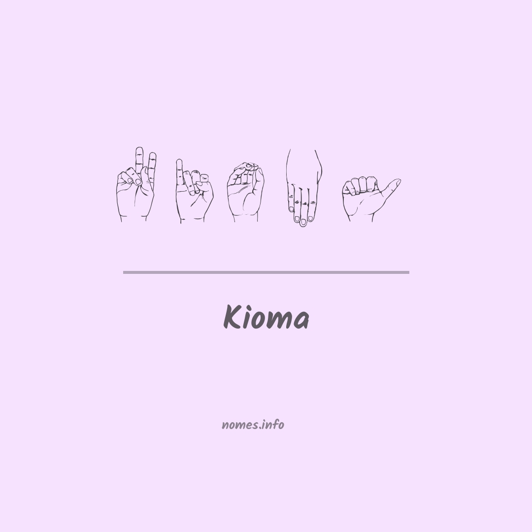 Kioma em Libras