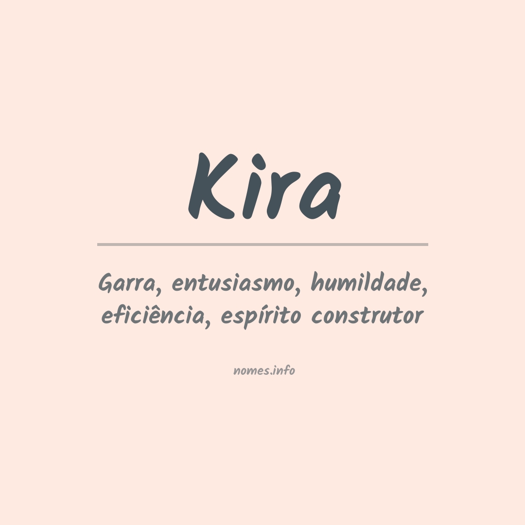 Significado do nome Kira