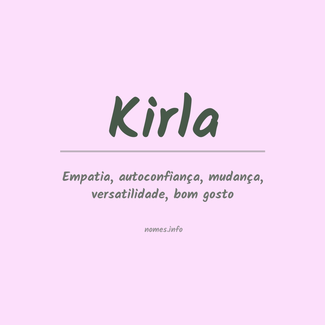 Significado do nome Kirla