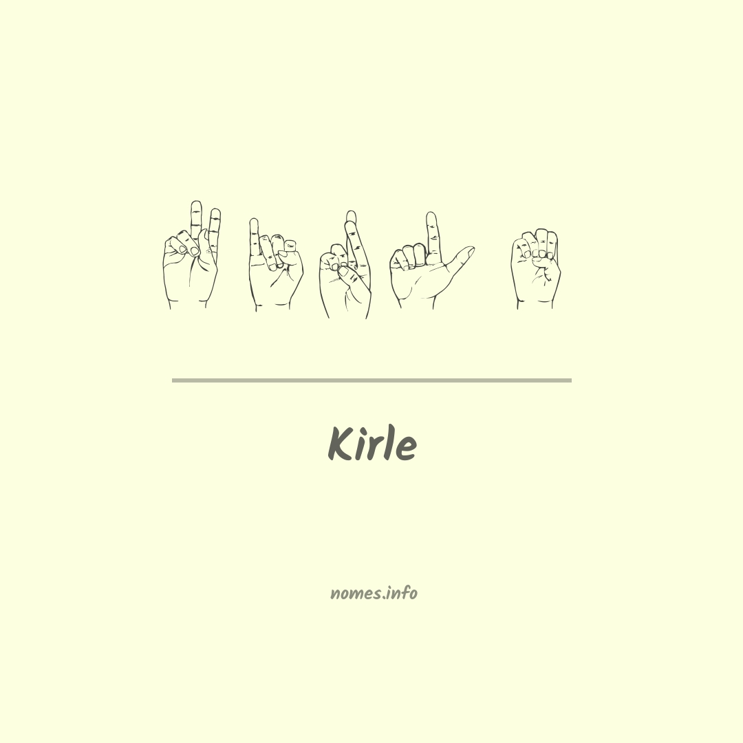 Kirle em Libras