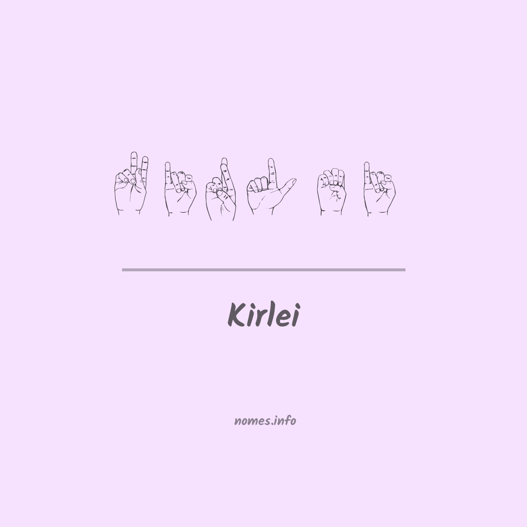 Kirlei em Libras