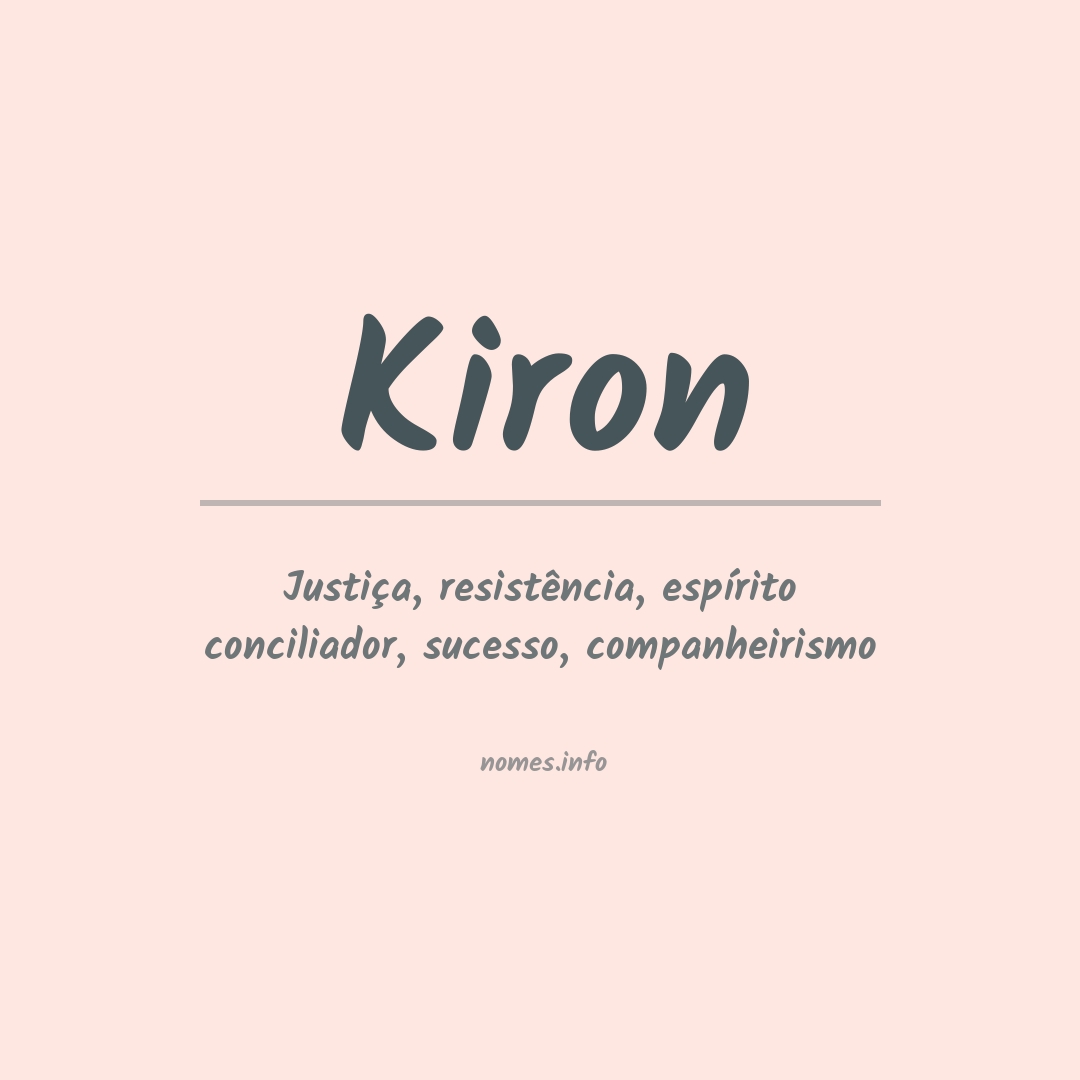 Significado do nome Kiron