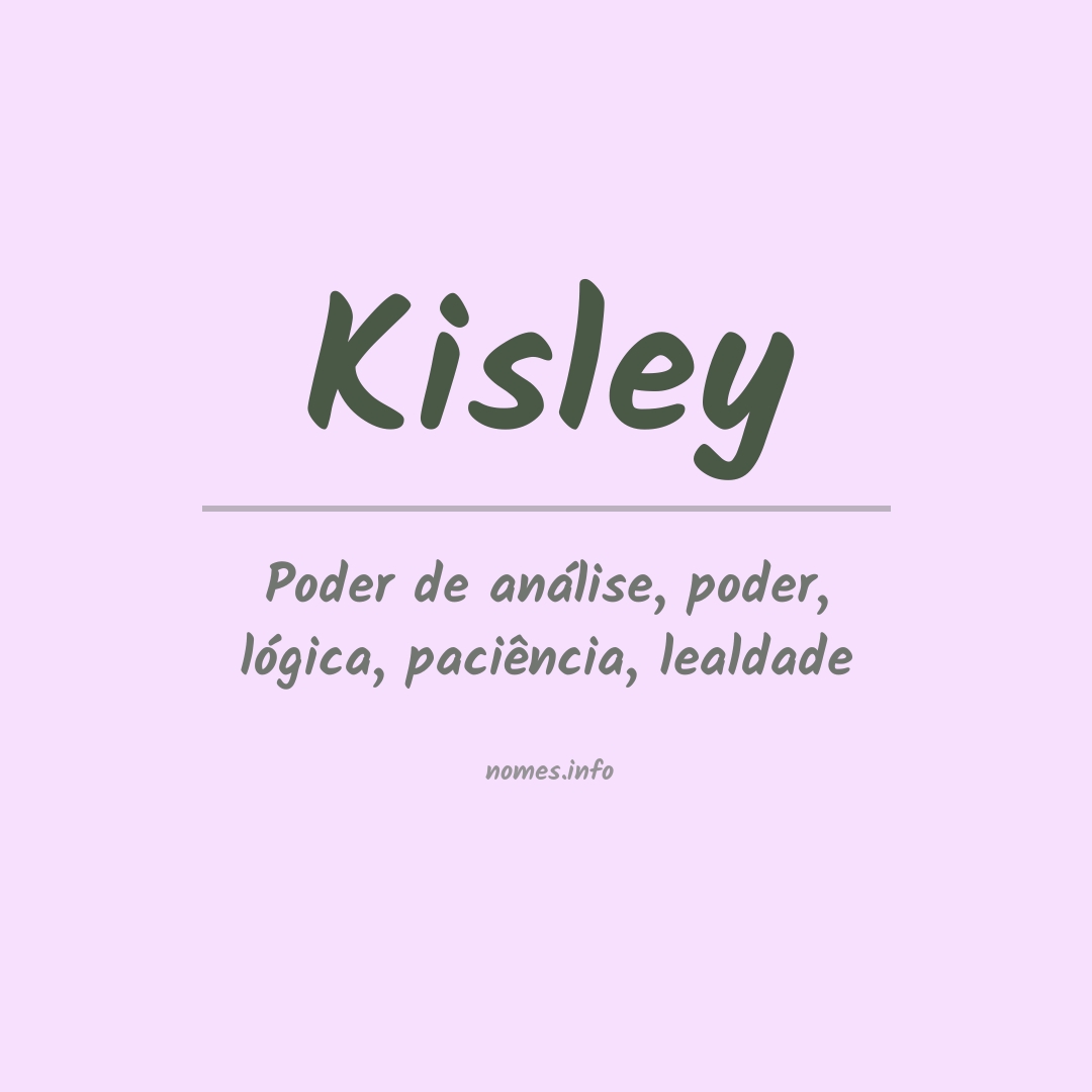 Significado do nome Kisley