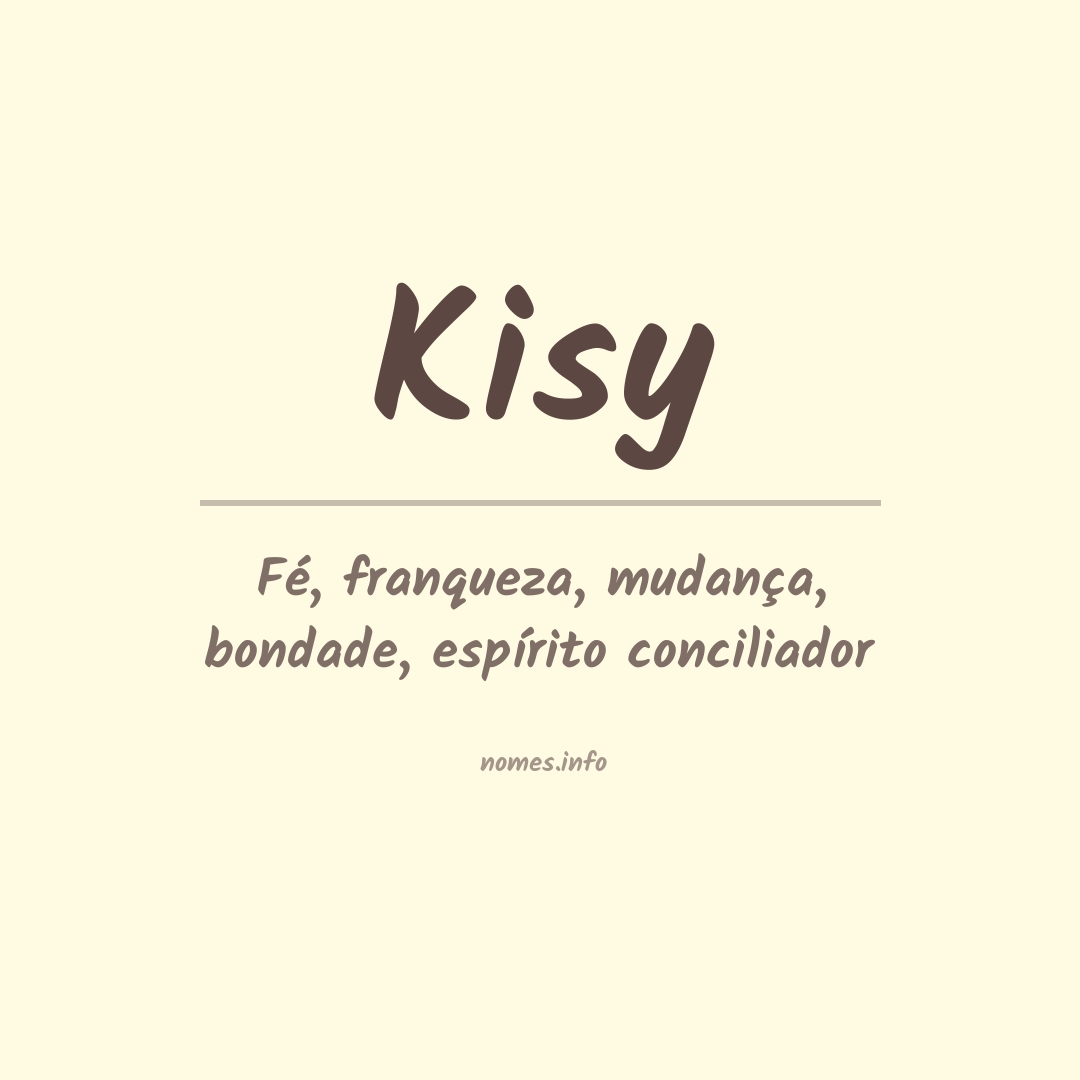 Significado do nome Kisy