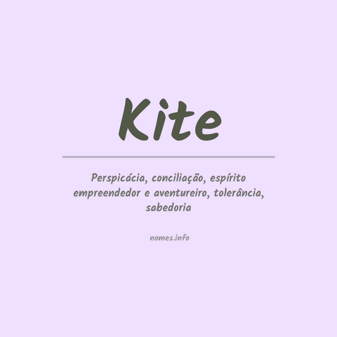 Significado do nome Kite