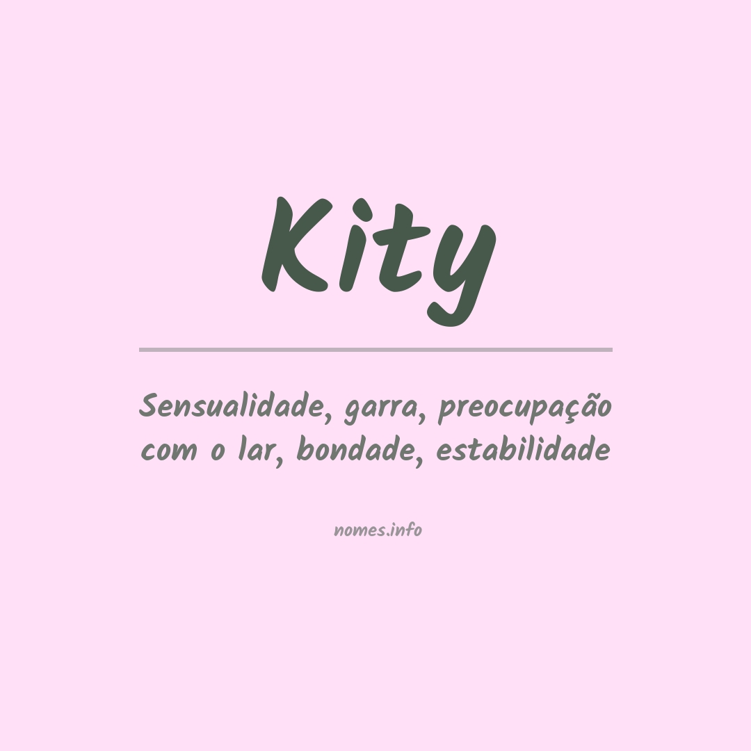 Significado do nome Kity