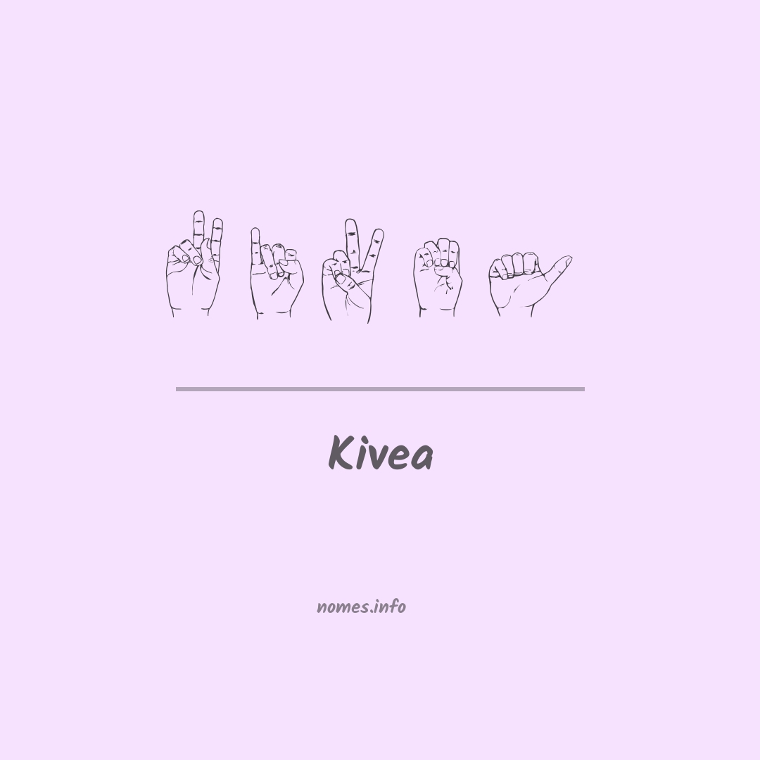 Kivea em Libras