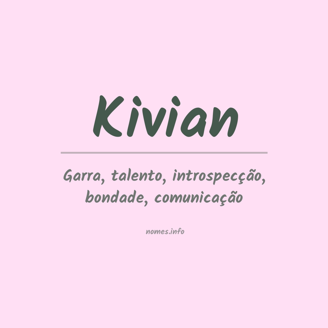 Significado do nome Kivian