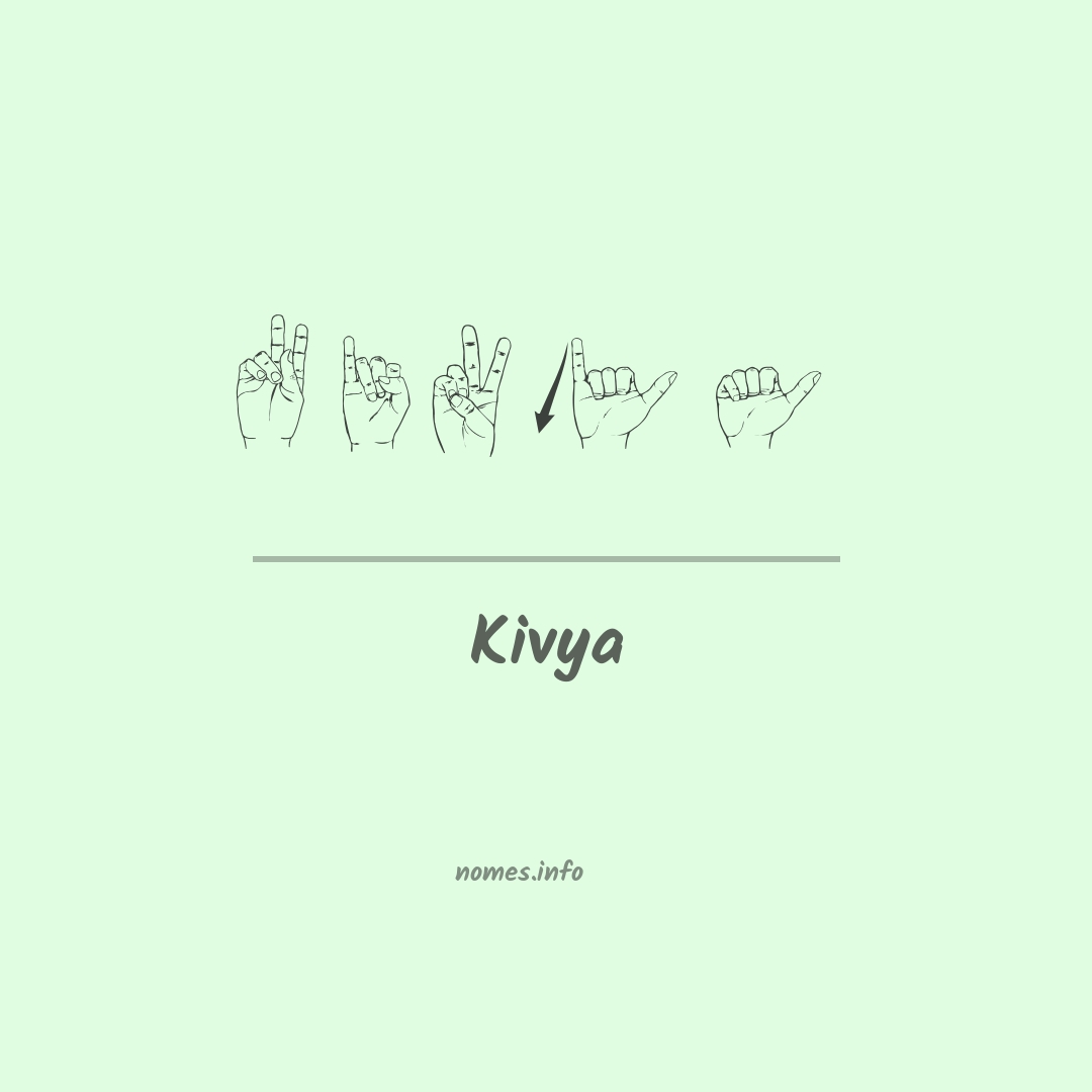 Kivya em Libras