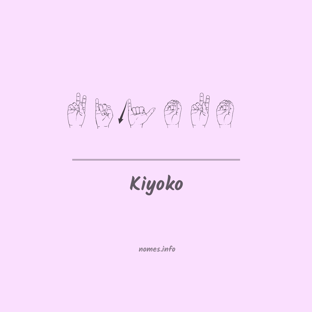 Kiyoko em Libras
