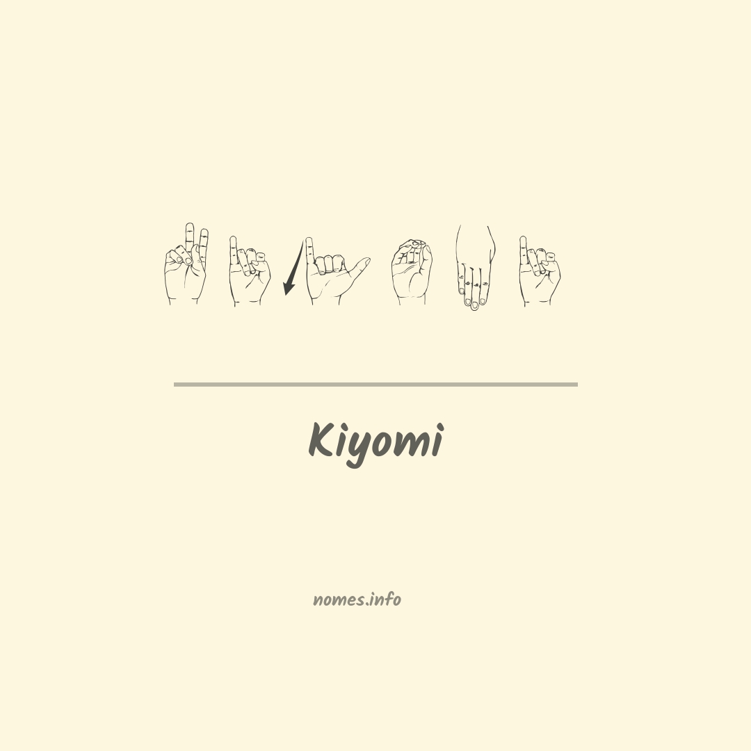 Kiyomi em Libras Kiyomi em Libras