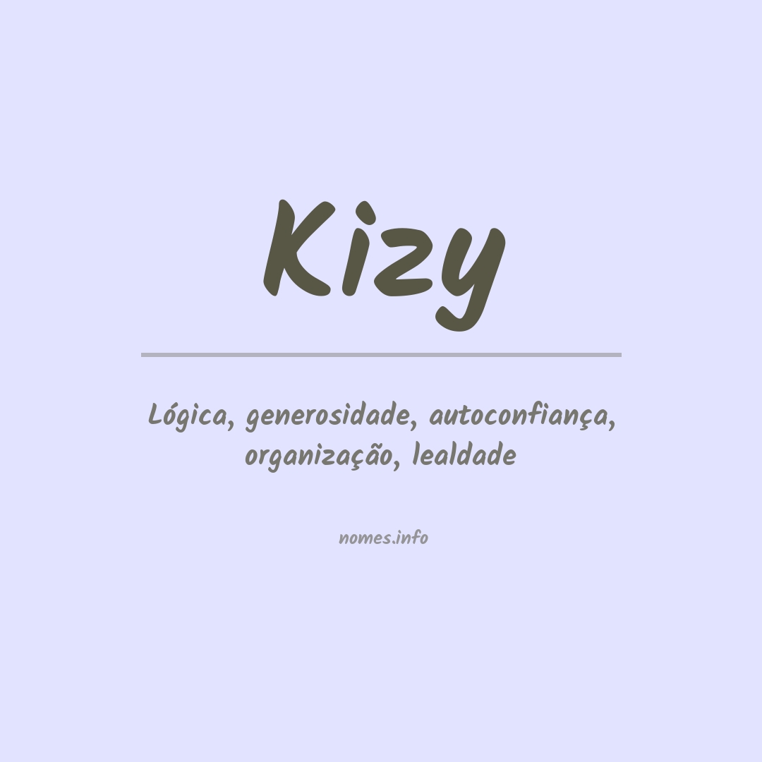 Significado do nome Kizy