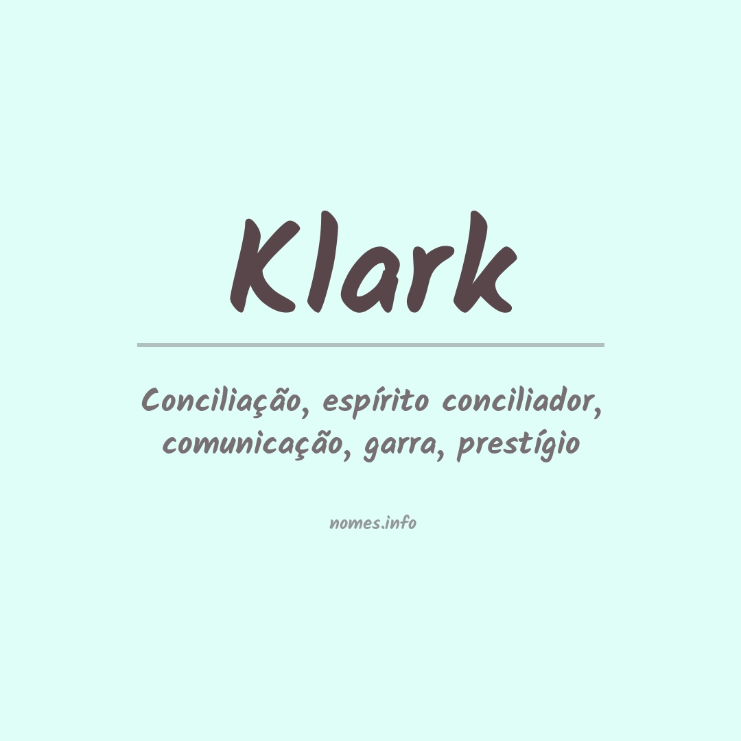Significado do nome Klark
