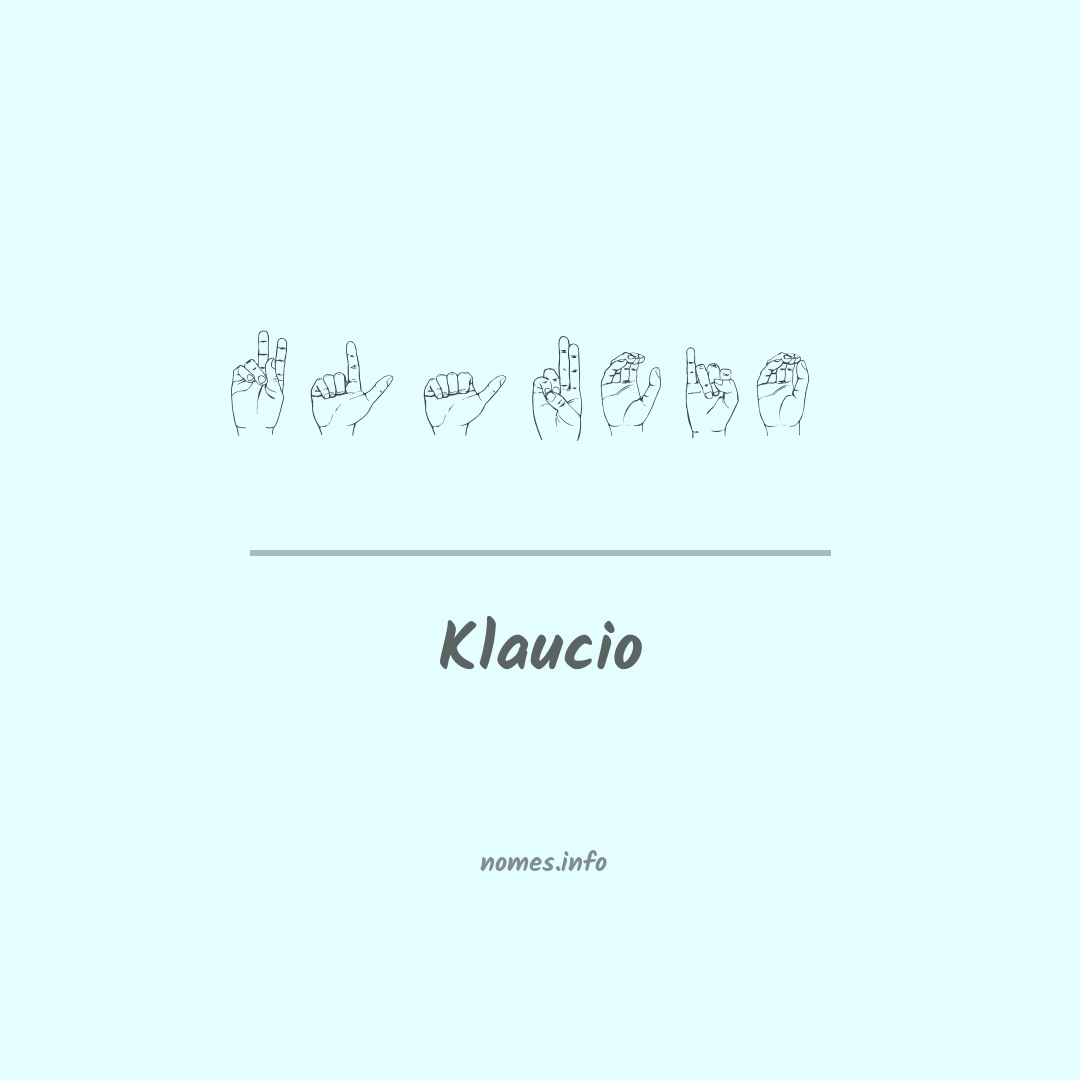 Klaucio em Libras