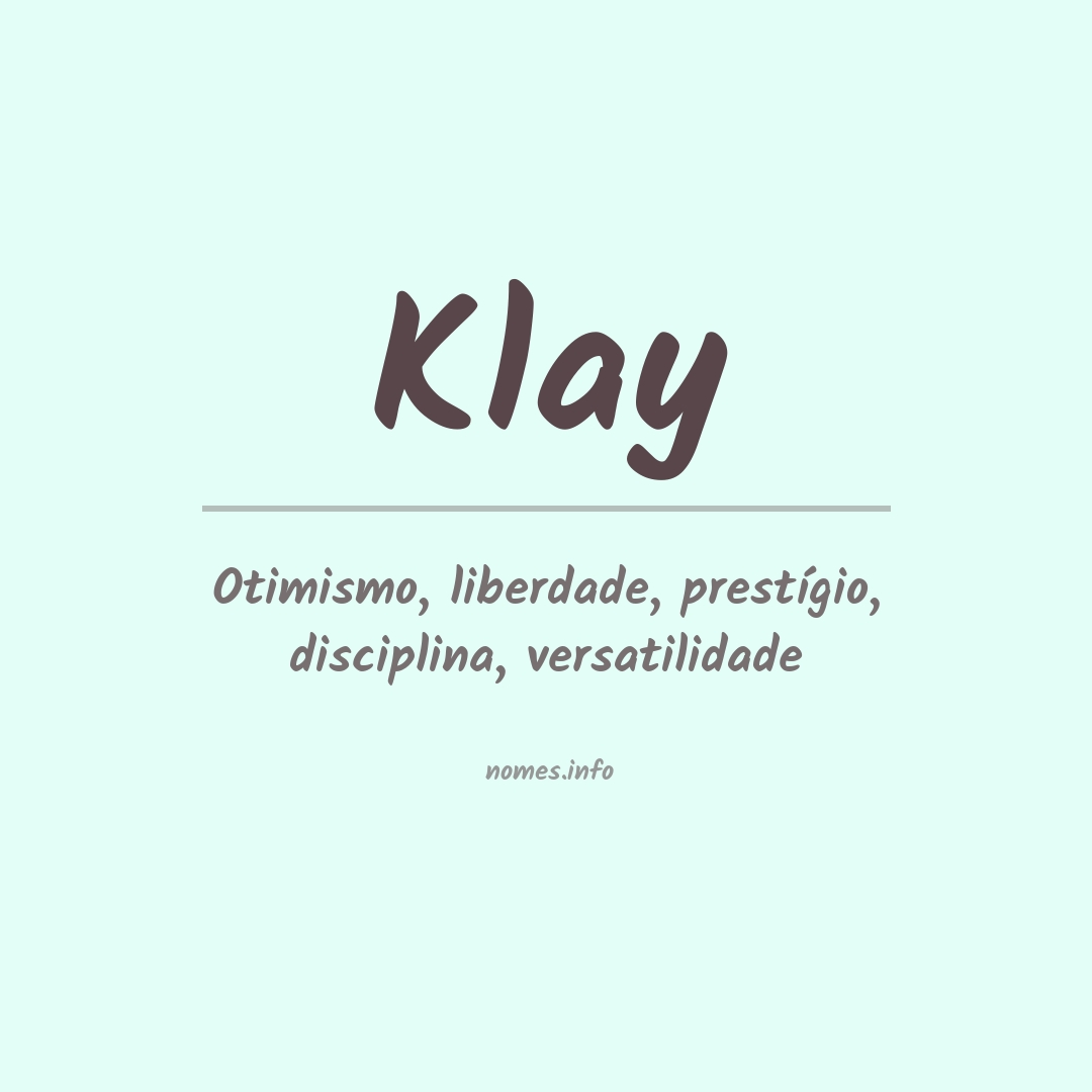 Significado do nome Klay