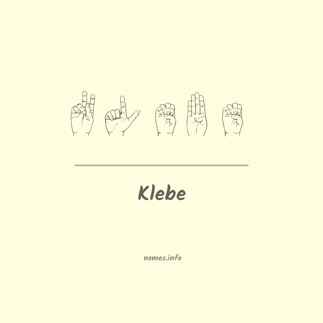 Klebe em Libras Klebe em Libras