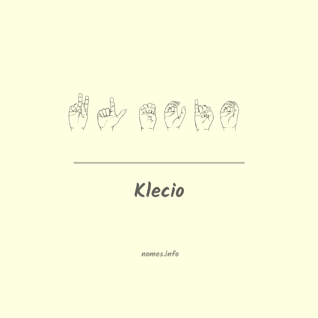 Klecio em Libras