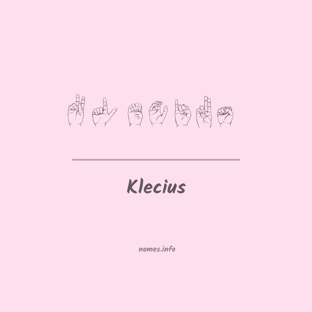 Klecius em Libras