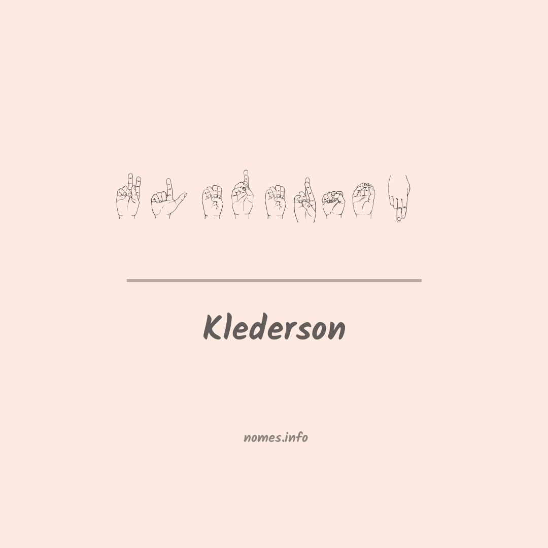 Klederson em Libras