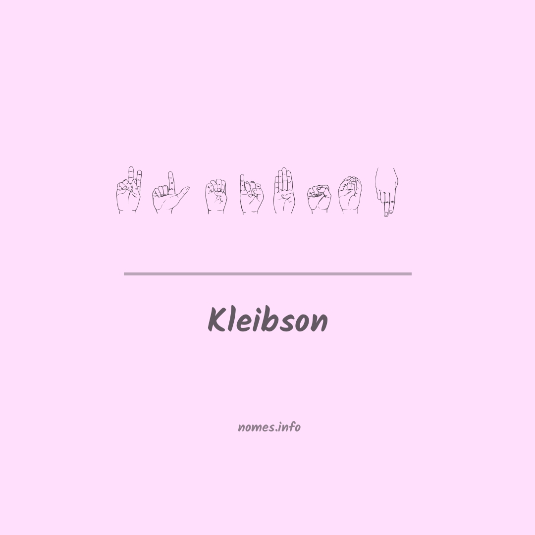 Kleibson em Libras