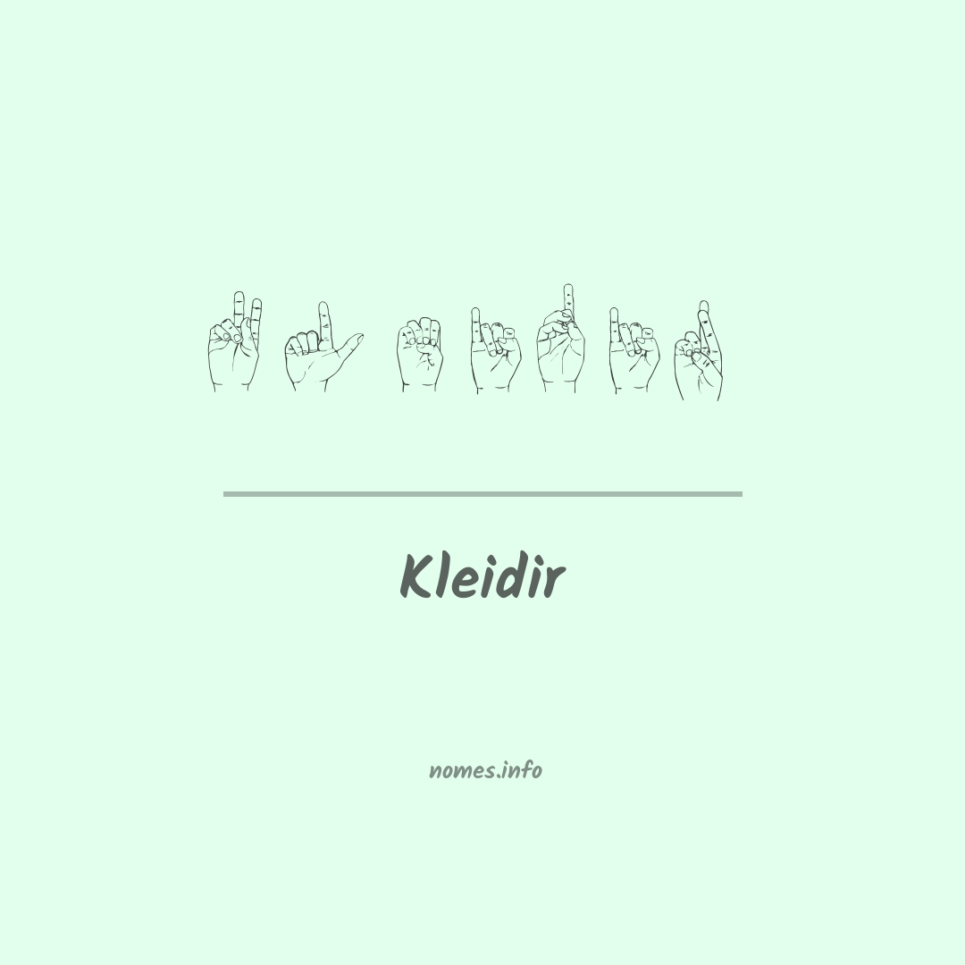 Kleidir em Libras