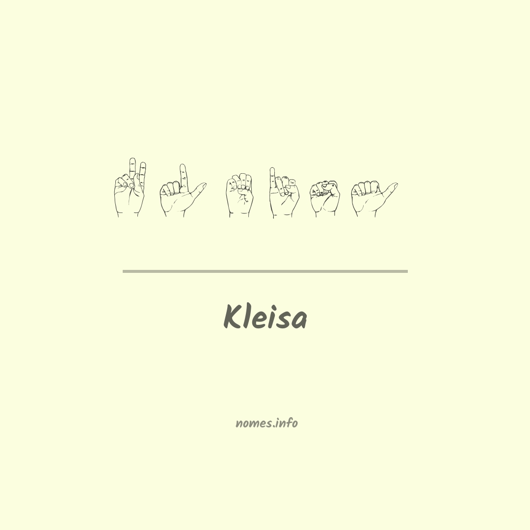 Kleisa em Libras