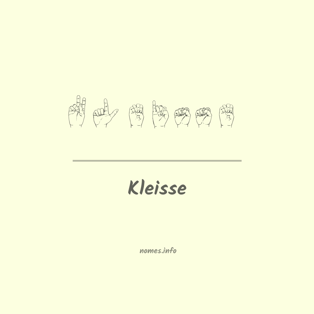Kleisse em Libras