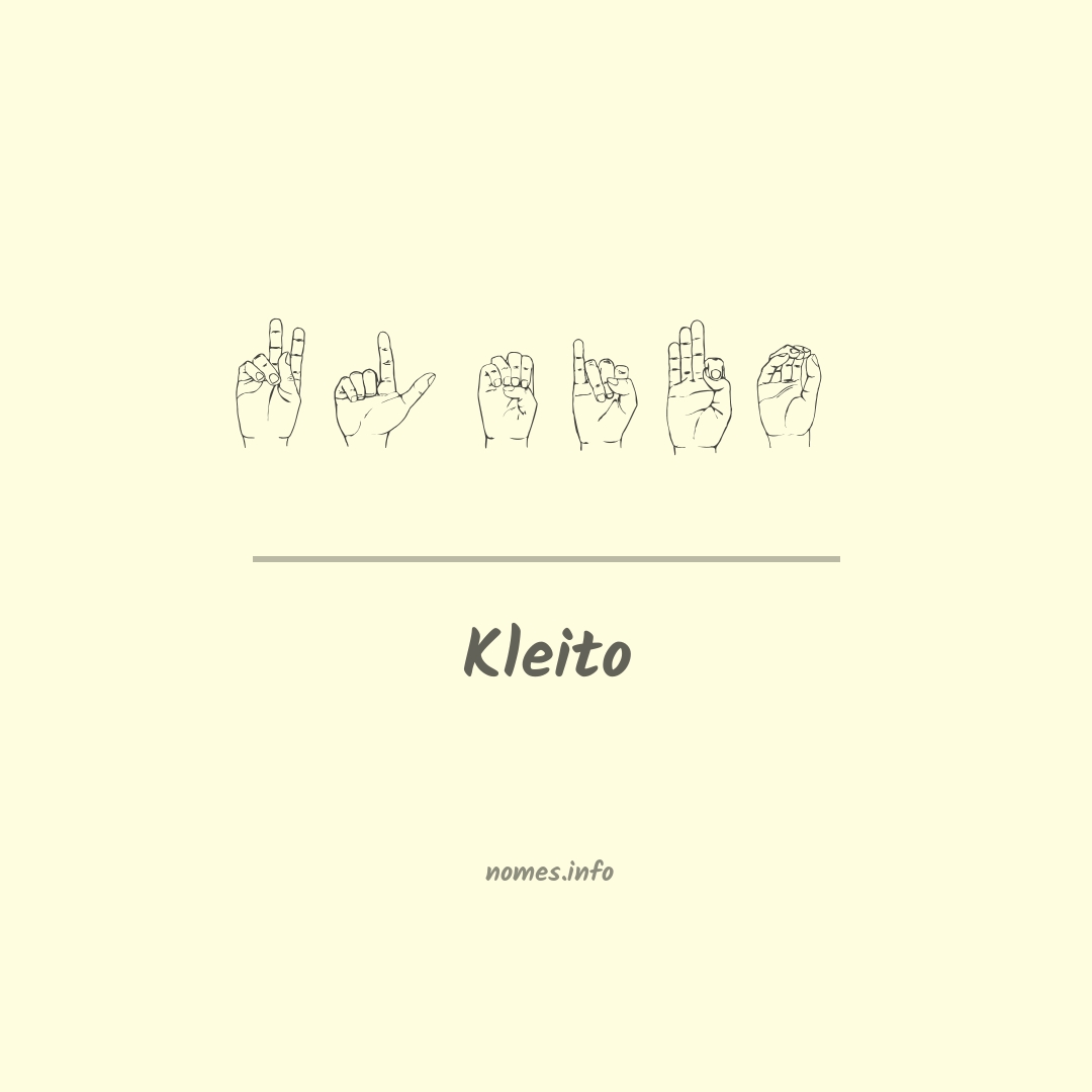 Kleito em Libras